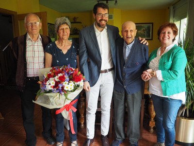 Felicitació institucional a Antonio Bollo Novensà pel seu 102 aniversari