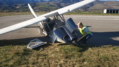 Accident d'un ultralleuger