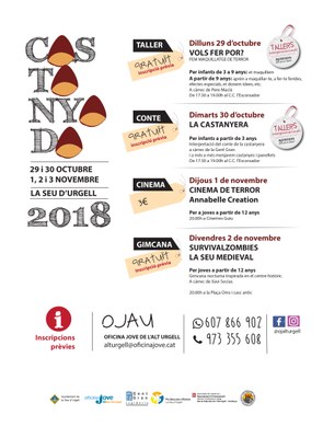 Cartell de les activitats de Tots Sants a la Seu