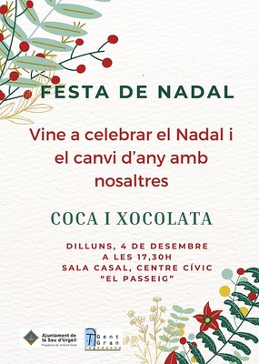 Festa de Nadal per a la gent gran a la Seu