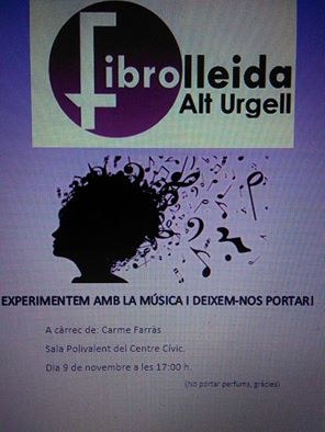 Activitat de musicoteràpia amb Fibrolleida Alt Urgell