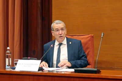 Francés Boya, en la seva compareixença al Parlament aquest mes (Foto: Parlament de Catalunya)