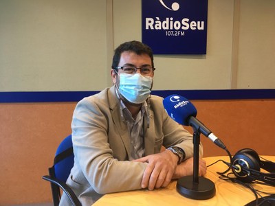 Francesc Viaplana, alcalde de la Seu d'Urgell, als estudis de RàdioSeu