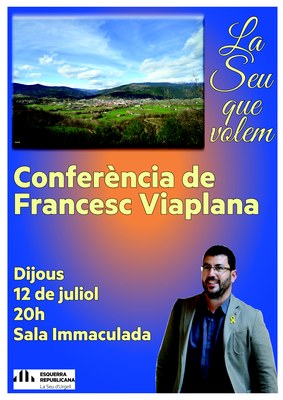 Cartell de la xerrada 'La Seu que volem'