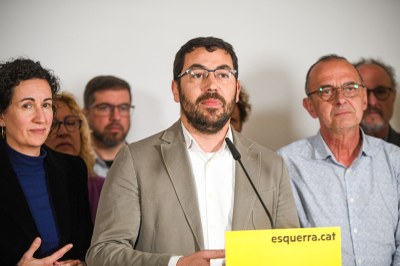 Francesc Viaplana, a la presentació dels principals candidats d'ERC a Lleida i a l'Alt Pirineu (Foto: ERC)