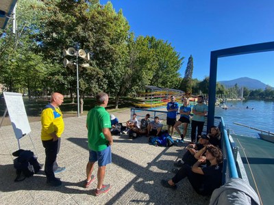 Pràctiques dels alumnes d'INEFC Pirineus al Parc Olímpic del Segre (Foto: INEFC Pirineus)