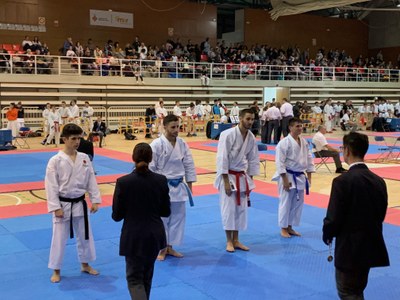 Gerard Gombau, al Campionat de Catalunya de Promoció 2018 (Karate Kobudo Pirineus) 