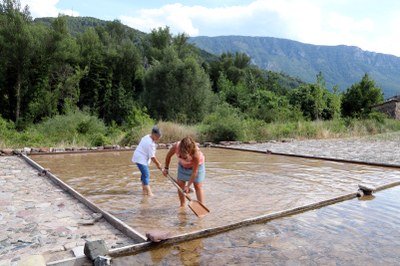 Una de les salines recuperades a Gerri de la Sal (Foto: ACN)