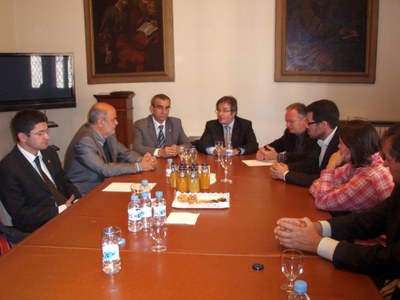 Visita president de la Diputació, Jaume Gilabert