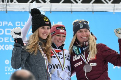 Ariane Raedler, campiona d'Europa de descens, al Tarter (Grandvalira)