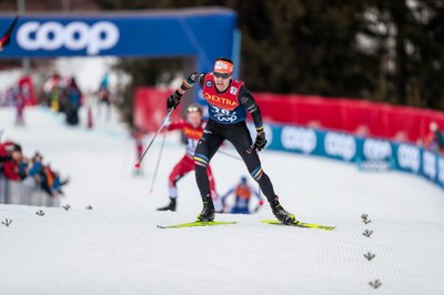 Irineu Esteve, a la cursa de 10 km del Tour de Ski a Val di Fiemme (Foto: Nordic Focus / FAE)