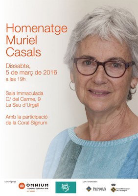 Homenatge a Muriel Casals