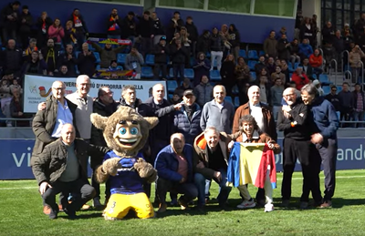 Acte d'homenatge de l'FC Andorra a l'equip que va obtenir l'ascens a Segona B la temporada 79-80 (Imatge: FC Andorra)
