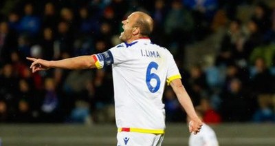 Ildefons Lima, amb la selecció d'Andorra (Foto: FAF)