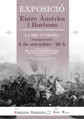 Exposició 'Entre Àustries i Borbons' - Cartell