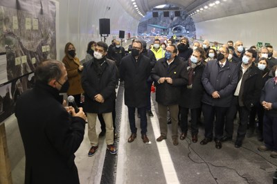 Inauguració del Túnel de Tresponts