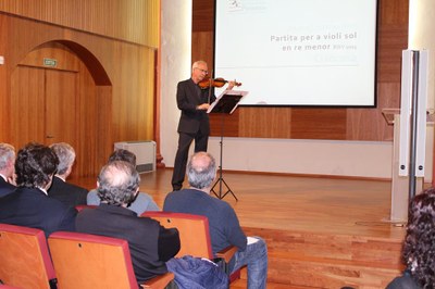 Actuació de Gerard Claret a la Sala de la Immaculada