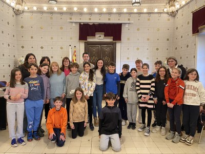Foto de grup del Consell Municipal d'Infants de la Seu