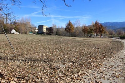 Obres per habilitar un parc caní a la Seu (Foto: Ajuntament de la Seu)