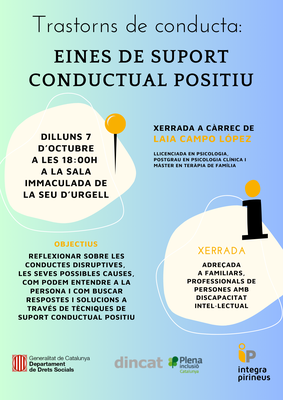 Xerrada sobre suport conductual positiu