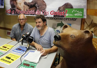 El portaveu d'Ipcena, Joan Vázquez, a Lleida (Foto: ACN)