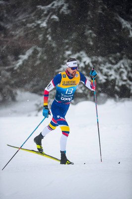 Irineu Esteve, al Tour de Ski 2021-2022 (Foto: Nordic Focus / FAE)