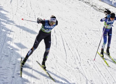 Carola Vila, als Mundials 2023 d'esquí nòrdic (Foto: Montserrat Altimiras / FAE)