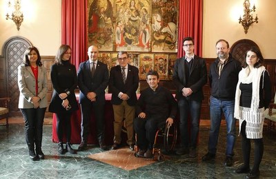Isidre Esteve, a la Paeria de Lleida (Foto: Hermínia Sirvent)