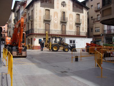 Obres al c/Major de la Seu