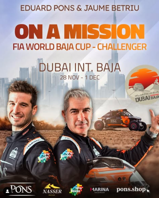 Jaume Betriu i Eduard Pons, a l'última prova de la FIA Baja World Cup (Pons Rally Sport)