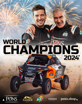 Jaume Betriu i Eduard Pons, campions del món de 'Baja' en categoria Challenger (Pons Rally Team)