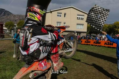 Jaume Betriu, a la meta de l'Oliana Off Road (Foto: Jordi Odén)