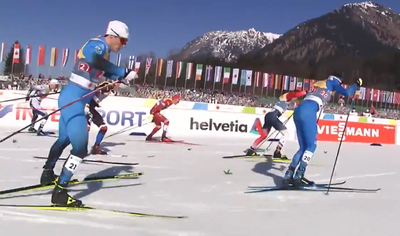 Prova d'esprint per equips dels Mundials 2021 d'esquí nòrdic, a Oberstdorf (Imatge: FIS Cross Country)