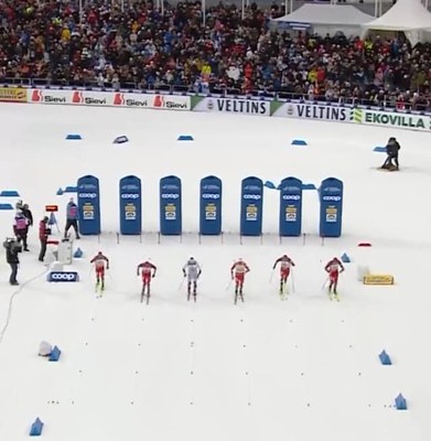 Prova d'esprint de la Copa del Món d'esquí nòrdic a Lahti (Imatge: FIS Cross Country)