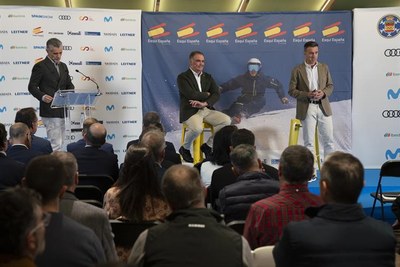 Presentació de la temporada d'esports d'hivern, al centre Snowzone (Foto: RFEDI)
