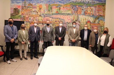 Recepció a Joan Talarn a l'Ajuntament de la Seu d'Urgell