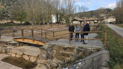 Visita de Joan Talarn a Ogern, al municipi de Bassella (Foto: Diputació de Lleida)