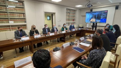 Reunió a Madrid per parlar d'infraestructures al Pirineu (Foto: ERC)