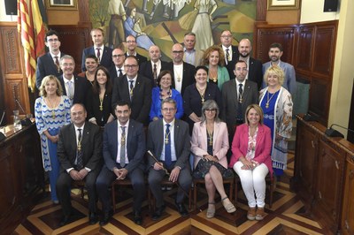Diputats i diputades de la nova corporació provincial (Foto: Diputació de Lleida)