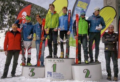 Will Juillaguet i Jordi Alís, al podi de la Pocatraça 2017 (Foto: Ivan Torres/FEEC)