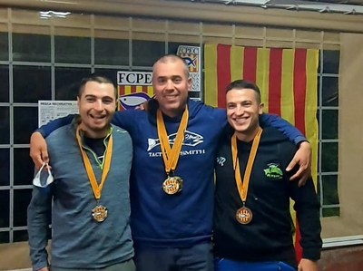 Jordi Bastida, Marc Adsuar i Francisco Cabrera, podi del Campionat de Catalunya 2021 de pesca amb mosca (FCPEC)