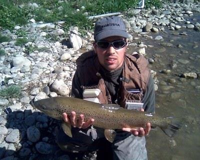 Jordi Bastida, campió de Catalunya absolut de pesca amb mosca (Foto: CCP Alt Urgell)