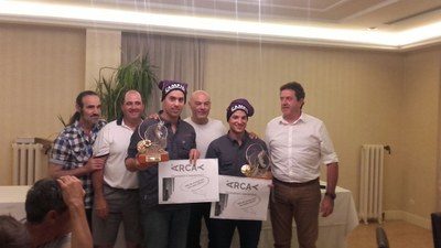 Jordi Bastida i Paco Cabrera, guanyadors de l'Open Pirineus 2017 (Foto: Club Caça i Pesca Alt Urgell)