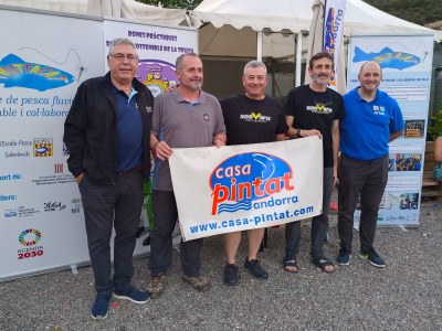 Lliurament de premis de la fase prèvia del Campionat de Catalunya Màsters de Salmònids Mosca (Foto: CCP Alt Urgell)