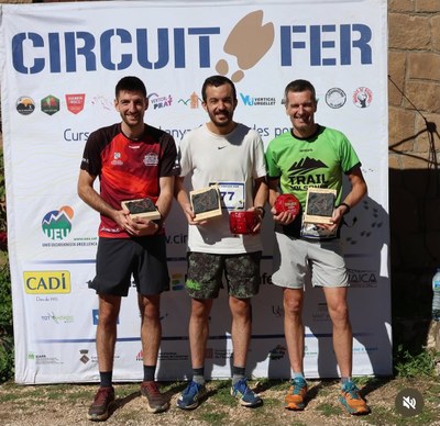 Podi masculí de la primera edició de la cursa La Xafonada, a Odèn (Cadí Circuit Fer)