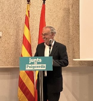 Jordi Gassió, a la seva presentació com a candidat a l'alcaldia de Puigcerdà (Foto: Junts per Puigcerdà)