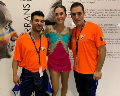 Jana Galabert, 13a a l'Europeu de Patinatge Artístic d'Andorra (Foto: CHPA Cadí)