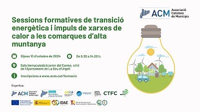 Jornada formativa sobre impuls de xarxes de calor a les comarques de muntanya