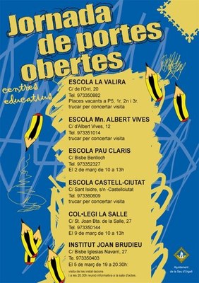 Jornada de portes obertes Escoles 2013