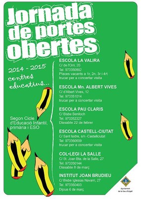 Escoles - Portes obertes 2014